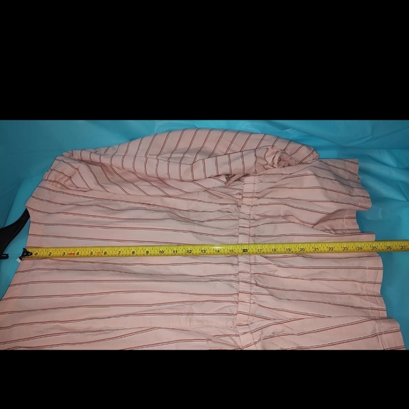 Pink 3/4 Sleeve Fitted Blouse Free Assembly, Size XL, NWT, Peplum, Pink, Stripe - Picture 8 of 10